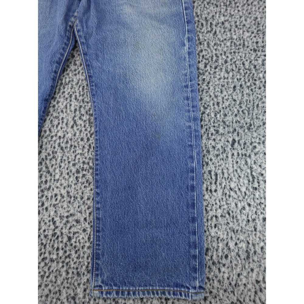 Levi's 501 Straight Leg Jeans Mens 30x26 Blue Vintage Button Fly Cotton - Picture 3 of 14